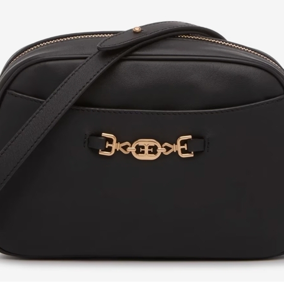 Sam Edelman Handbags - Sam Edelman Black Crossbody Bag with Gold Accents